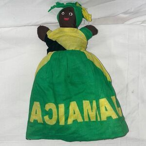 Reversible handmade cloth Jamaica doll